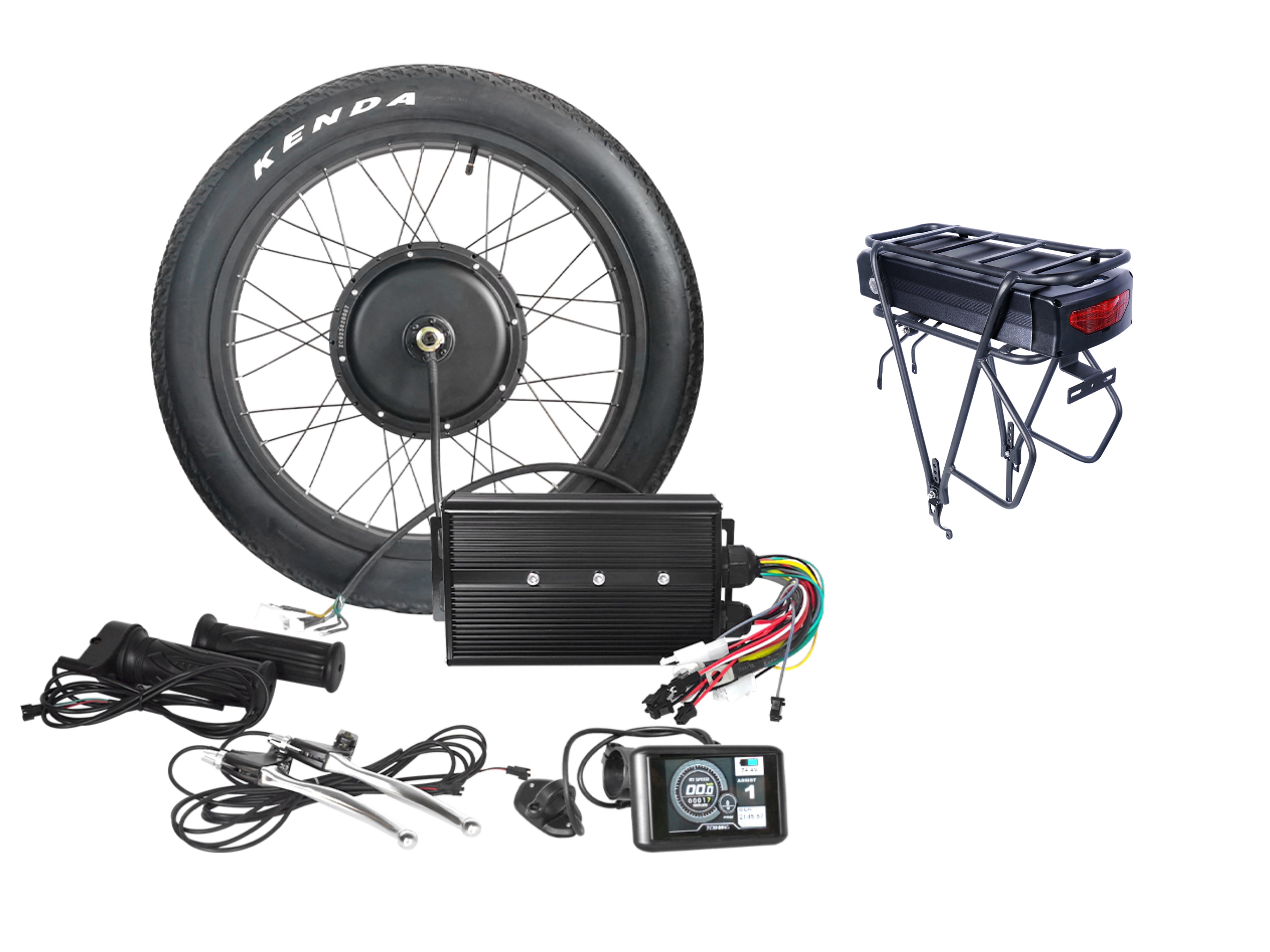 Fat tire ebike fashion kit with battery