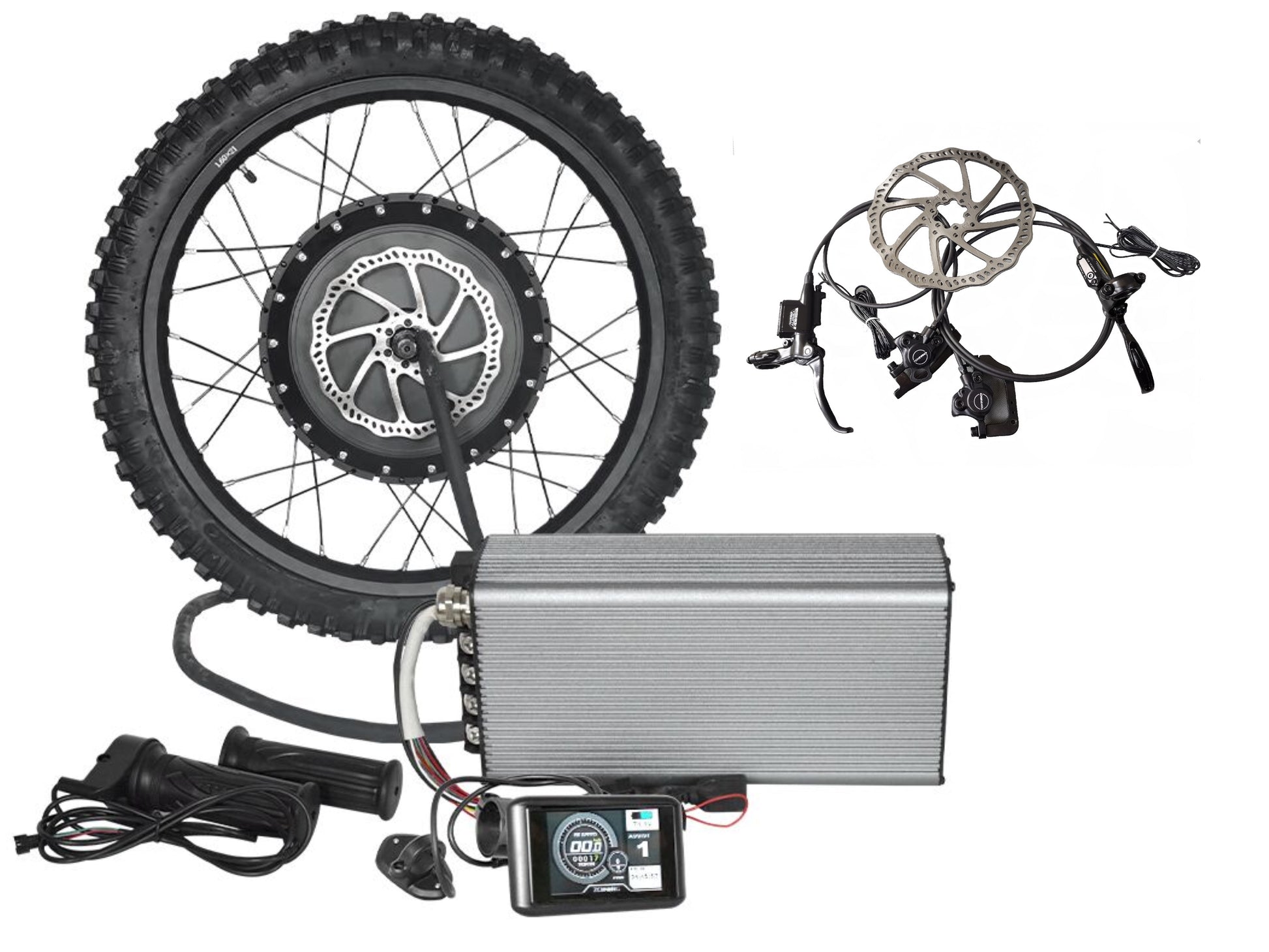 8000W motor ebike kit with hydraulic disc brake