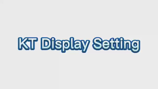 How to set up KT LCD3 Display