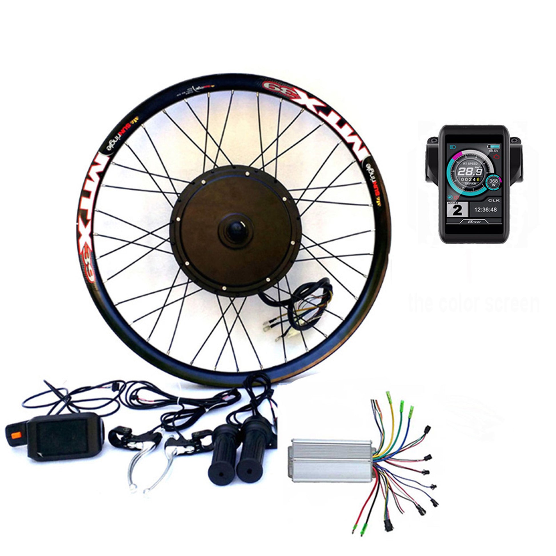 Electric Bike Kit Conversion Kit 48V 1500W for 20 24 26 25