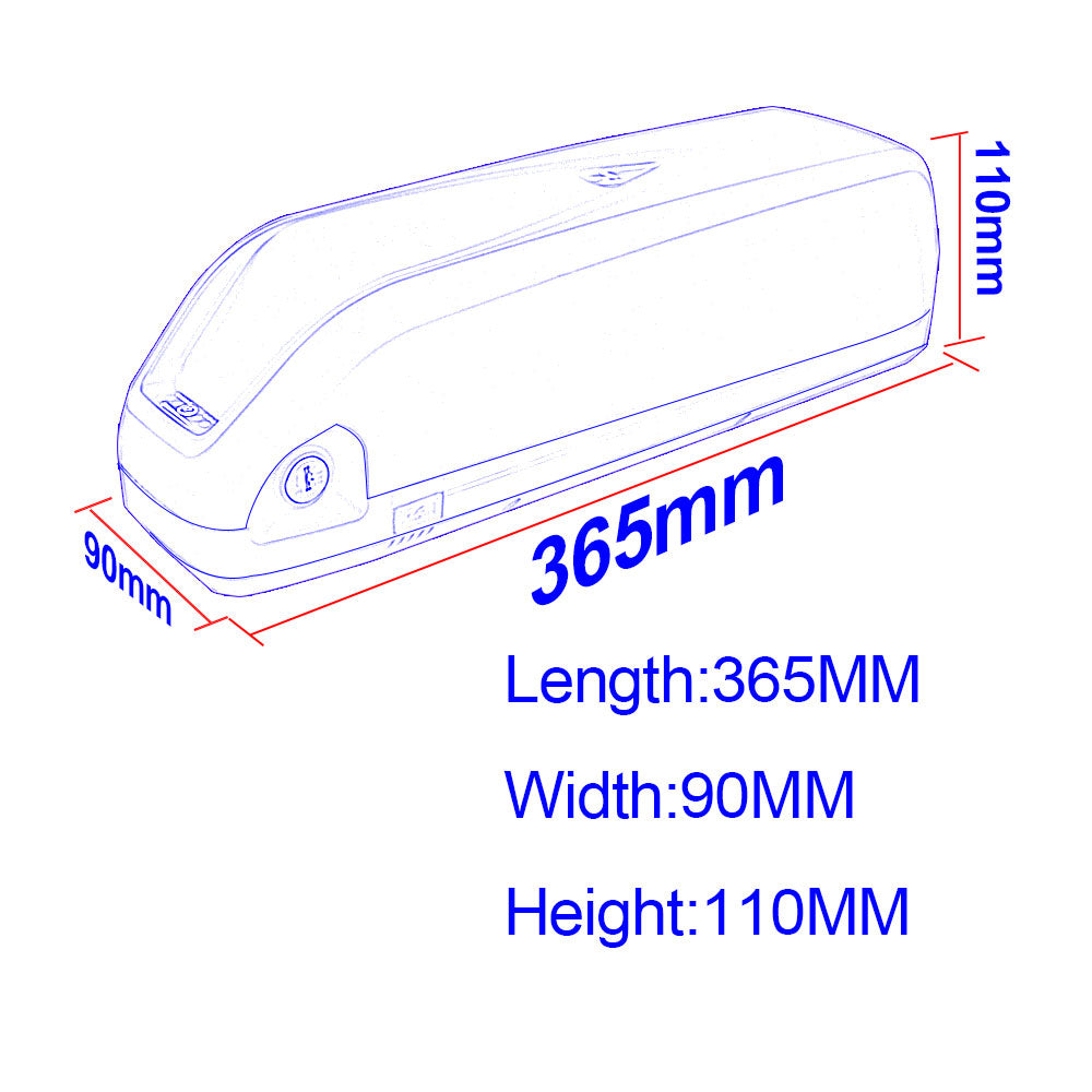 Ebike best sale battery dimensions