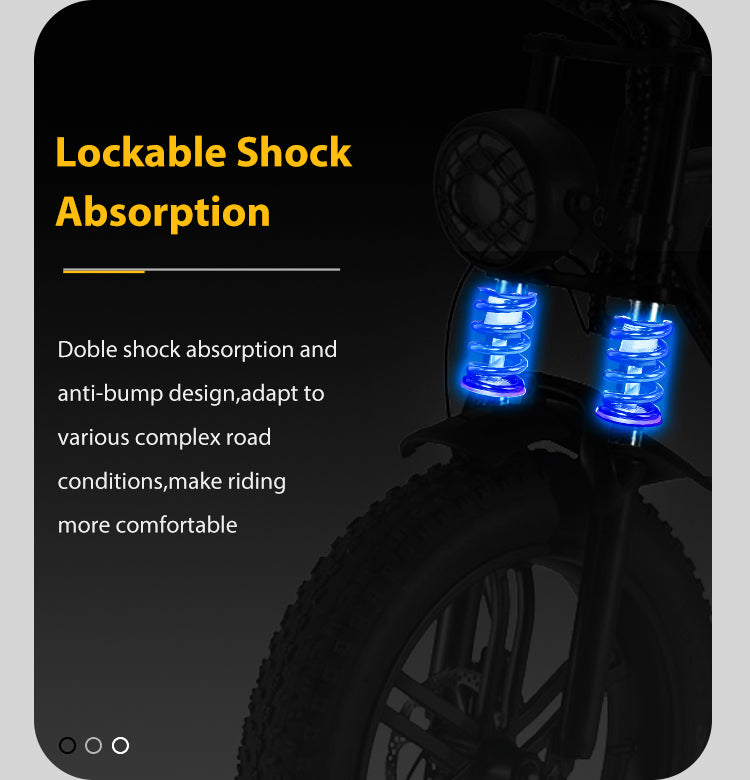 shock absorption for electric bike
